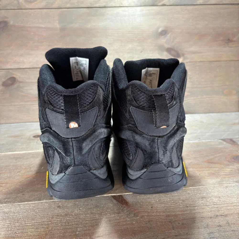 Merrell Moab 2 Vent Mid Mens size 12 shoes Black suede athletic hiking boots